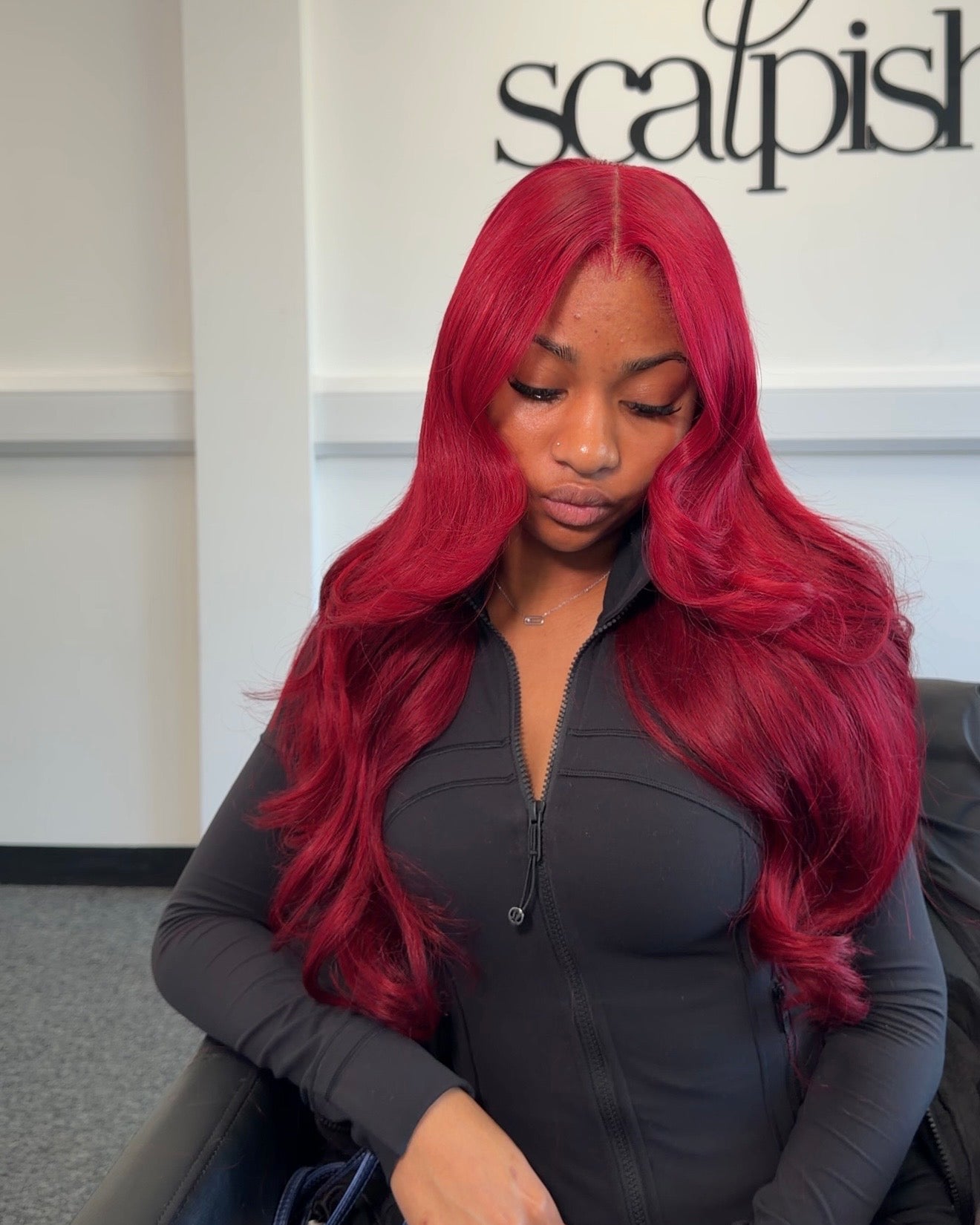 Cherry Rouge Straight - HD Wig Unit