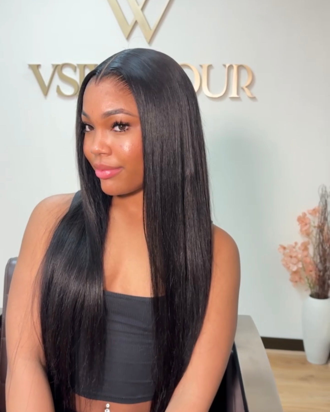 Jet Black Straight - HD Wig Unit